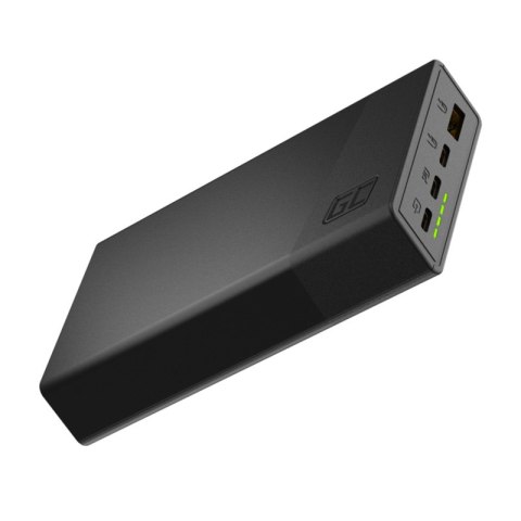 Green Cell PowerPlay20s - Power Bank 20000 mAh z szybkim ładowaniem USB-A QuickCharge 3.0 oraz 2x USB-C Power Delivery 22.5W (cz