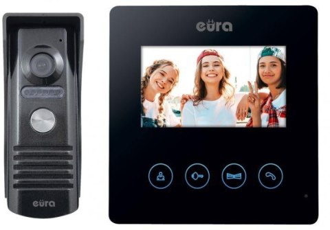Wideodomofon EURA VDP-52A3"ATIRA" czarny EURA Wideodomofon EURA VDP-52A3"ATIRA" czarny EURA