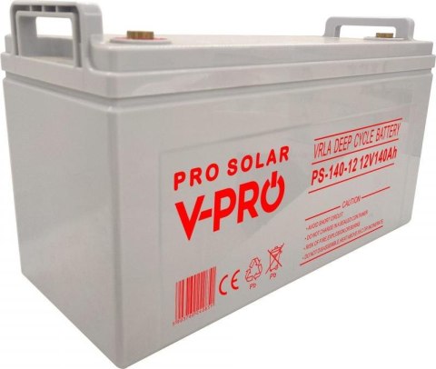 AKUMULATOR VOLT POLSKA DEEP CYCLE VPRO SOLAR 12V 140AH VRLA BEZOBSŁUGOWY VOLT POLSKA