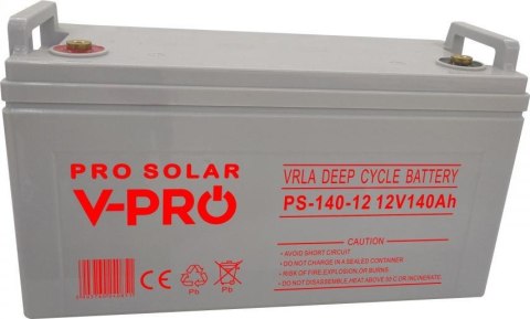 AKUMULATOR VOLT POLSKA DEEP CYCLE VPRO SOLAR 12V 140AH VRLA BEZOBSŁUGOWY VOLT POLSKA