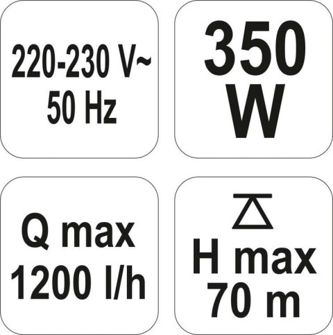 POMPA MEMBRANOWA - GŁĘBINOWA ZATAPIALNA 350W 79944