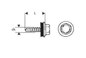 WKRĘT SAMOWIERTNY 4.8*25MM RAL 3011