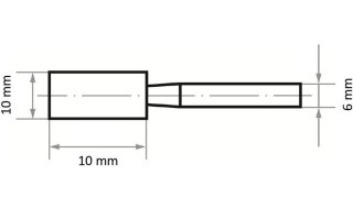 ŚCIERNICA TRZPIENIOWA EKW 60 L V1 10*10*6