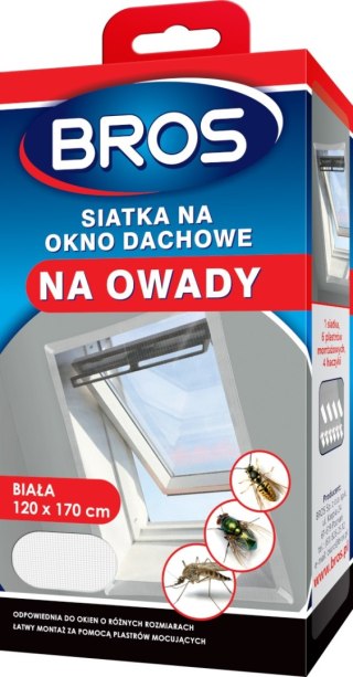 SIATKA NA OKNO DACHOWE 120*170 BIAŁA