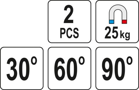 MAGNETYCZNE UCHWYTY SPAWALNICZE 25 KG 2 SZTUKI