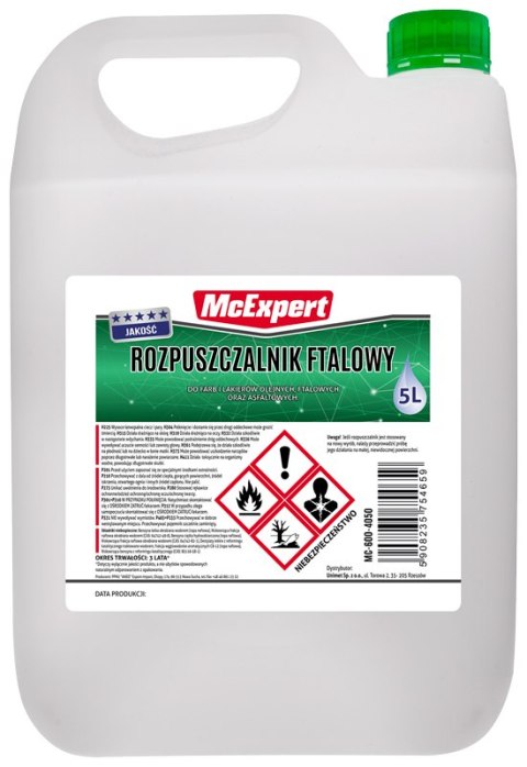 ROZPUSZCZALNIK FTALOWY 5L ROZPUSZCZALNIK FTALOWY 5L