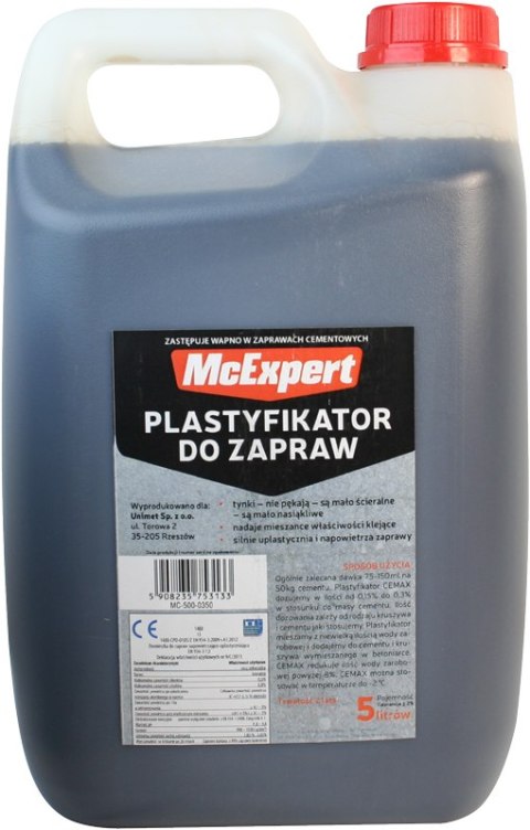 PLASTYFIKATOR DO ZAPRAW ZASTĘPUJĄCY WAPNO 5L