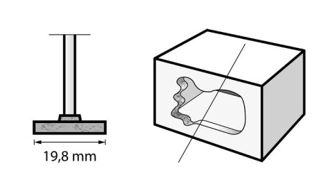ŚCIERNICA TARCZOWA Z WĘGL. KRZEMU 19,8 MM