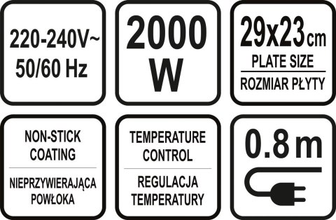 GRILL ELEKTRYCZNY 2200W