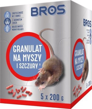 GRANULAT NA MYSZY I SZCZURY 1KG - 5 SASZETEK 200G