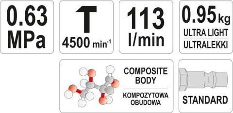 MŁOTEK PNEUMATYCZNY KOMPOZYTOWY