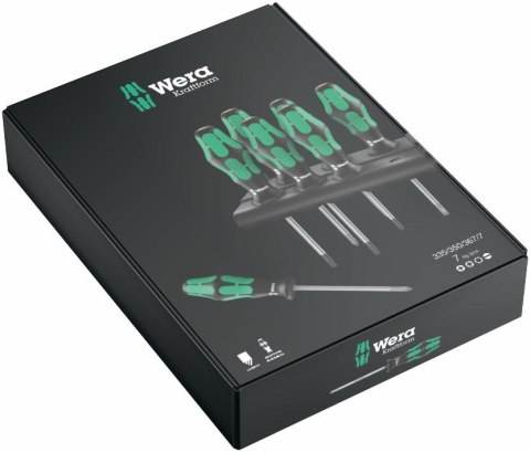 ZESTAW WKRĘTAKÓW KRAFTFORM LASERTIP + WIESZAK, 7 CZĘŚĆ