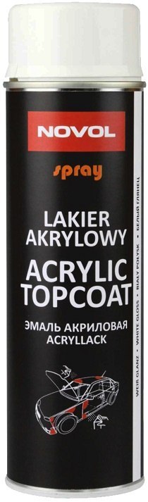 SPRAY ACRYL TOPCOAT BIAŁY POŁYSK 500 ML