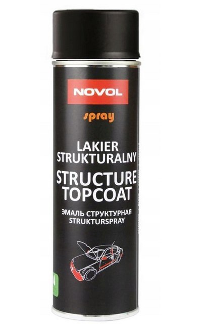 LAKIER STRUKTURALNY CZARNY 500 ML