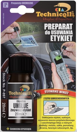 PREPARAT DO USUWANIA ETYKIET 20ML