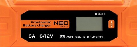 PROSTOWNIK AUTOMATYCZNY 6A/100W,3-150AH DO AGM/GEL