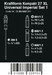 ZESTAW KRAFTFORM KOMPAKT 27 XL UNIVERSAL IMPERIAL SET 1, 7CZ