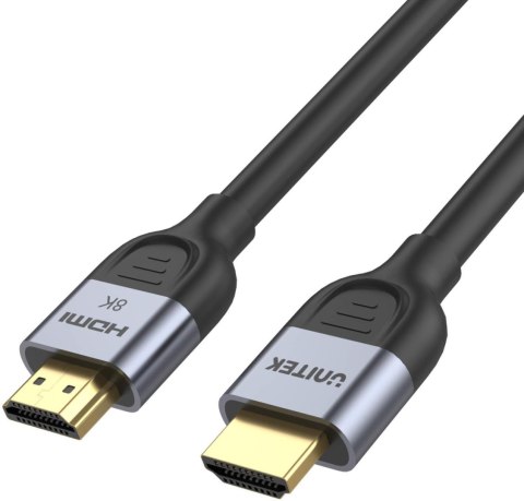 Unitek Kabel HDMI 2.1 8K 60Hz, czarny, 2m UNITEK Unitek Kabel HDMI 2.1 8K 60Hz, czarny, 2m UNITEK