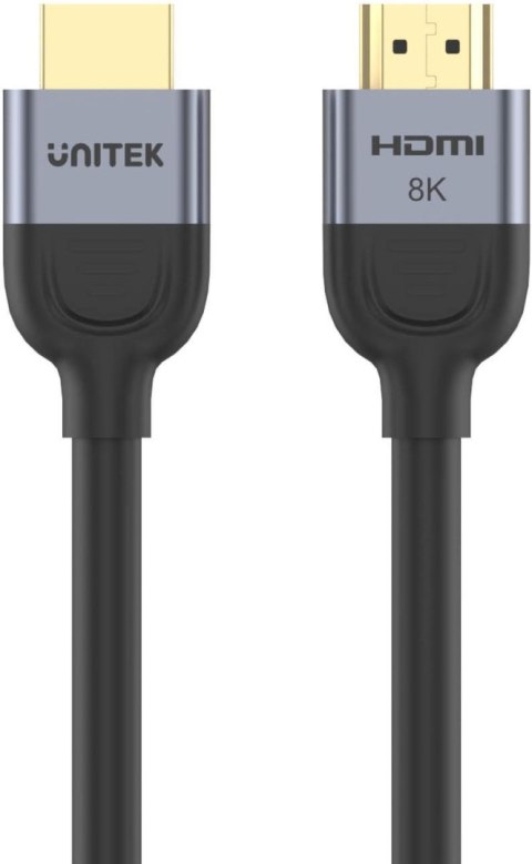 Unitek Kabel HDMI 2.1 8K 60Hz, czarny, 2m UNITEK Unitek Kabel HDMI 2.1 8K 60Hz, czarny, 2m UNITEK