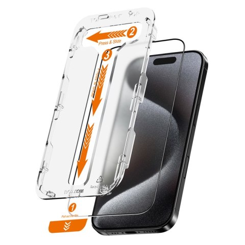 Crong EasyShield 2-Pack - Szkło hartowane iPhone 16 Pro Max (2 sztuki)