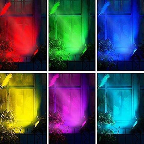 Naświetlacze LED reflektor RGB smart 4 sztuki