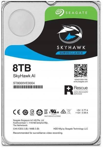 Dysk HDD Seagate SkyHawk AI ST8000VE001 8TB SEAGATE