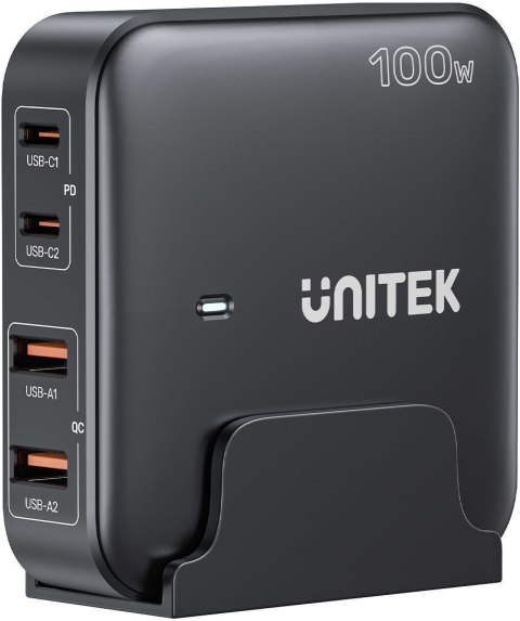 Unitek Ładowarka biurkowa GaN 100W 2xUSB-A 2xUSB-C UNITEK