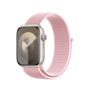 Crong Nylon - Pasek sportowy do Apple Watch 38/40/41/42 mm (Powder Pink)