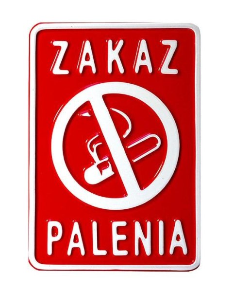 TABLICA 15*20CM ZAKAZ PALENIA