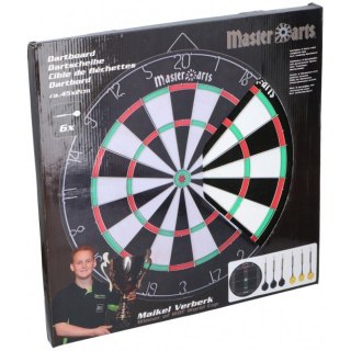 Dart Kartonowy 2w1 45 cm + 6 Rzutek Master Darts