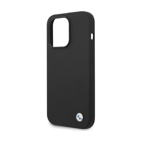 BMW Silicone Metal Logo - Etui iPhone 15 Pro (czarny)