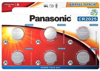 Bateria CR2025 PANASONIC (blister 6 szt.) PANASONIC