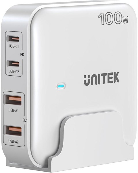 Unitek P1229AWH01-EU Ładowarka biurkowa GaN 100W 2xUSB-A 2xUSB-C UNITEK