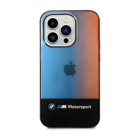 BMW Half Tricolor - Etui iPhone 14 Pro Max (czarny)