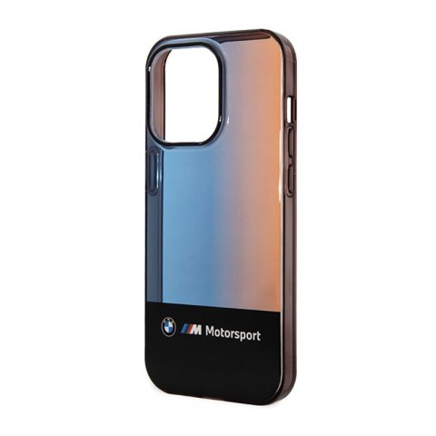 BMW Half Tricolor - Etui iPhone 14 Pro Max (czarny)