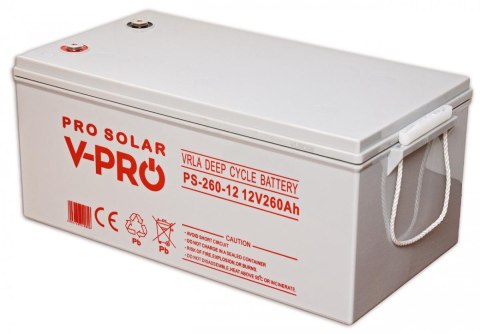 AKUMULATOR VOLT POLSKA DEEP CYCLE VPRO SOLAR 12V 260AH VRLA BEZOBSŁUGOWY VOLT POLSKA