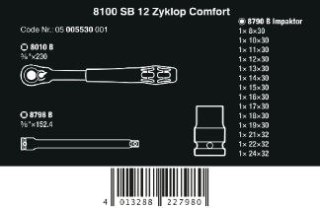 GRZECHOTKA ZYKLOP COMFORT SB 13 3/8'' W ZEST. METRYCZ, 11CZ.