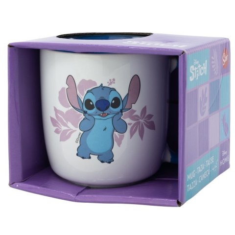 Disney Stitch - Kubek ceramiczny w pudełku prezentowym z kolekcji Flowers 380 ml