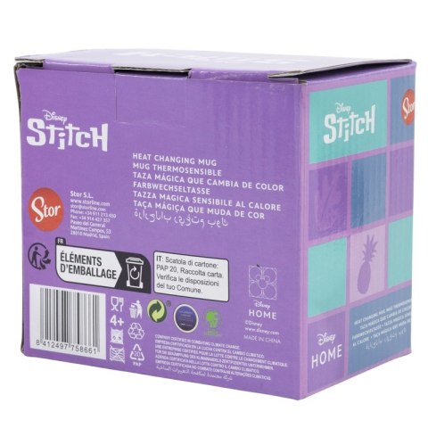 Disney Stitch - Kubek ceramiczny zmieniający kolor w pudełku prezentowym z kolekcji Stitch & Angel 325 ml