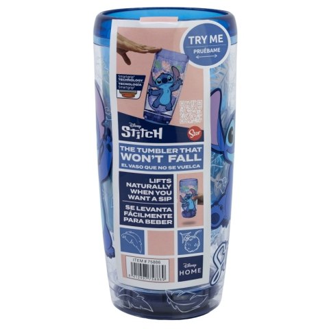 Disney Stitch - Nieprzewracalny kubek Dropsafe z podwójnymi ściankami z kolekcji Ohana 625 ml