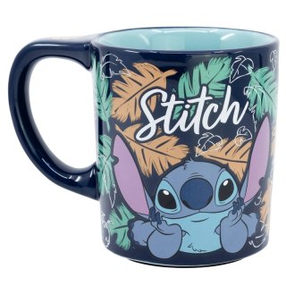 Disney Stitch - Nieprzewracalny kubek ceramiczny Dropsafe z kolekcji Ohana 300 ml