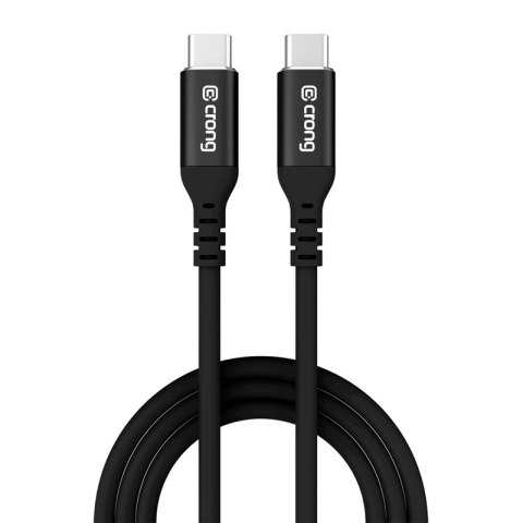 Crong Soft Link - Kabel 100W PD 5A USB-C do USB-C 200cm (czarny)