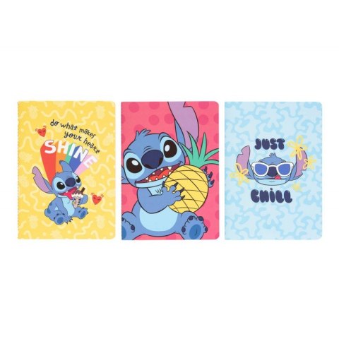 Disney Stitch - Zestaw zeszytów A5 z kolekcji Tropical 3 szt.