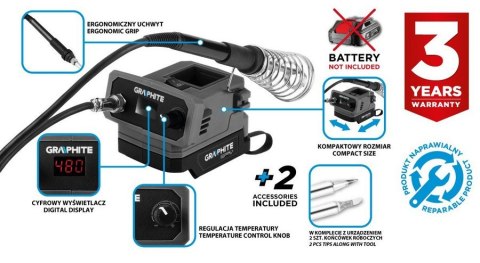 STACJA LUTOWNICZA ENERGY+ 18V, BEZ AKUMULATORA.