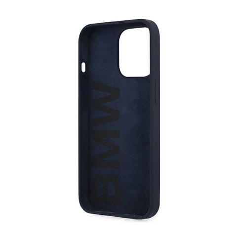 BMW Silicone Signature Logo - Etui iPhone 13 Pro Max (granatowy)