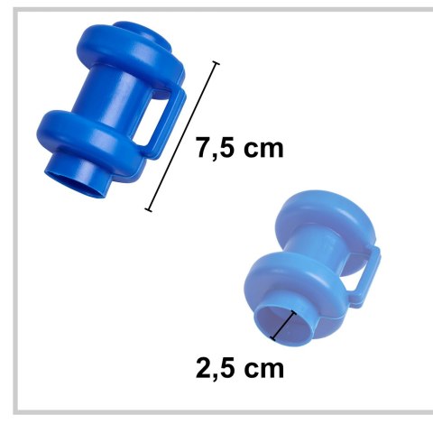 Kapturek grzybek na słupek do trampoliny 6szt niebieskie