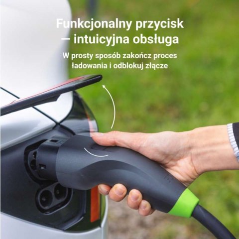 Green Cell - Ładowarka HabuDen Wallbox 22kW 32A 5m Typ 2 do ładowania pojazdów elektrycznych EV z aplikacją GC Bluetooth WiFi NF