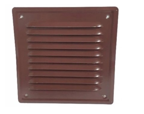 KRATKA METALOWA SKOŚNA Z SIATKĄ 14*14CM BRĄZ