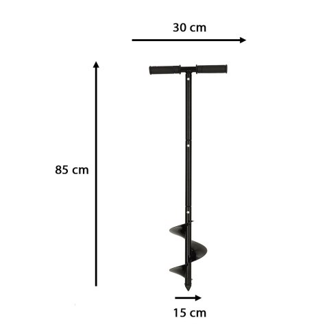 Świder wiertło do ziemi sadzarka ogrodowa do sadzenia roślin kopania przesadzania85x15cm