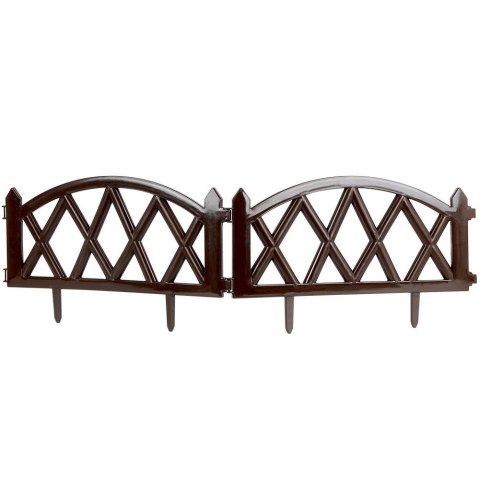 PALISADA PŁOTEK OGRODOWY 6SZT BRĄZOWY 300CM PALISADA PŁOTEK OGRODOWY 6SZT BRĄZOWY 300CM